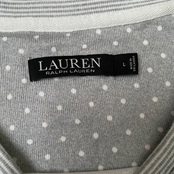 NWT RALPH LAUREN Crewneck Jogger Pant Pajama Set, Size L - Picture 3 of 8